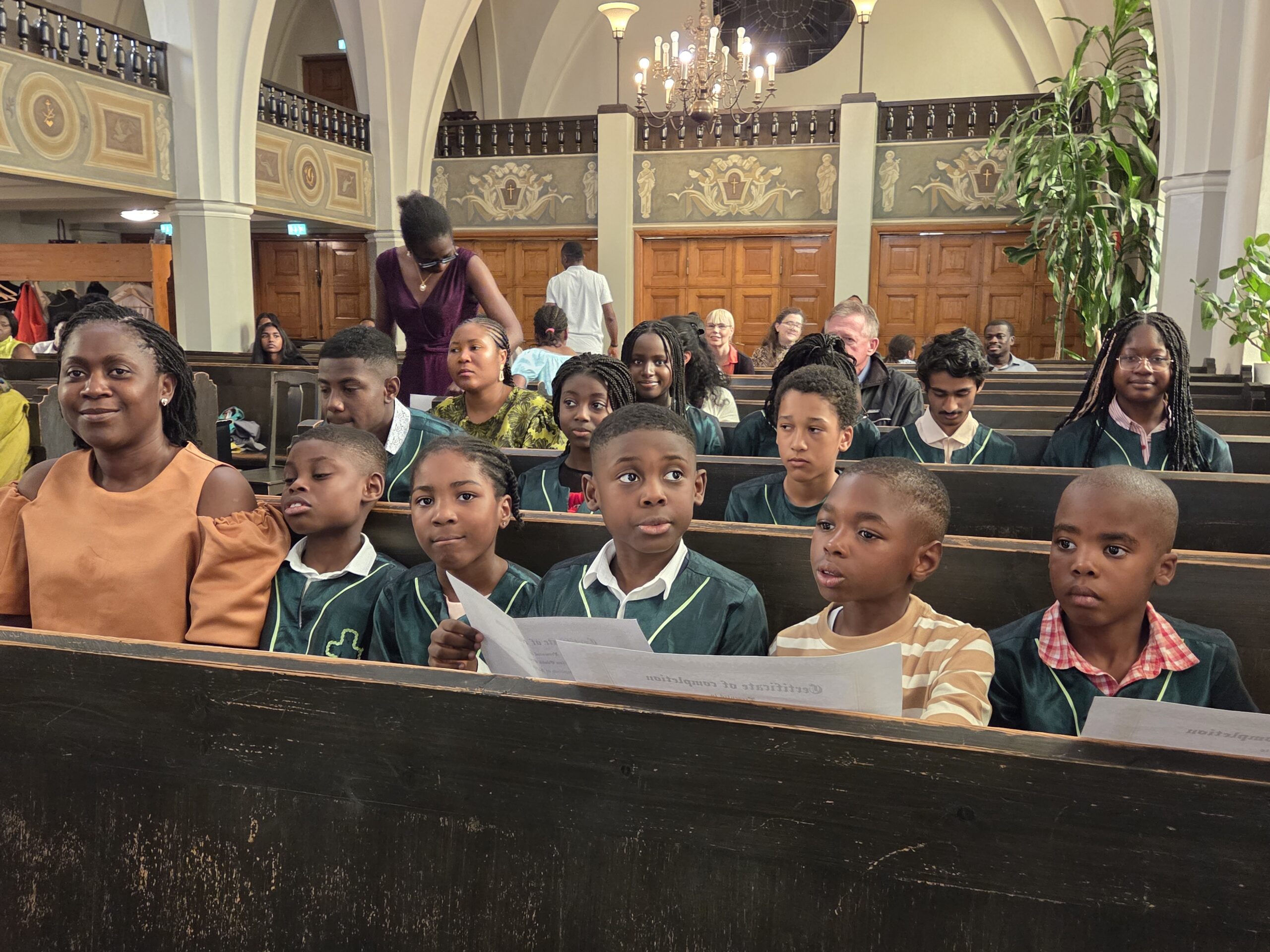 Lighthouse children participating in church worship